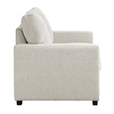 Morelia Beige Chenille Loveseat - Ornate Home