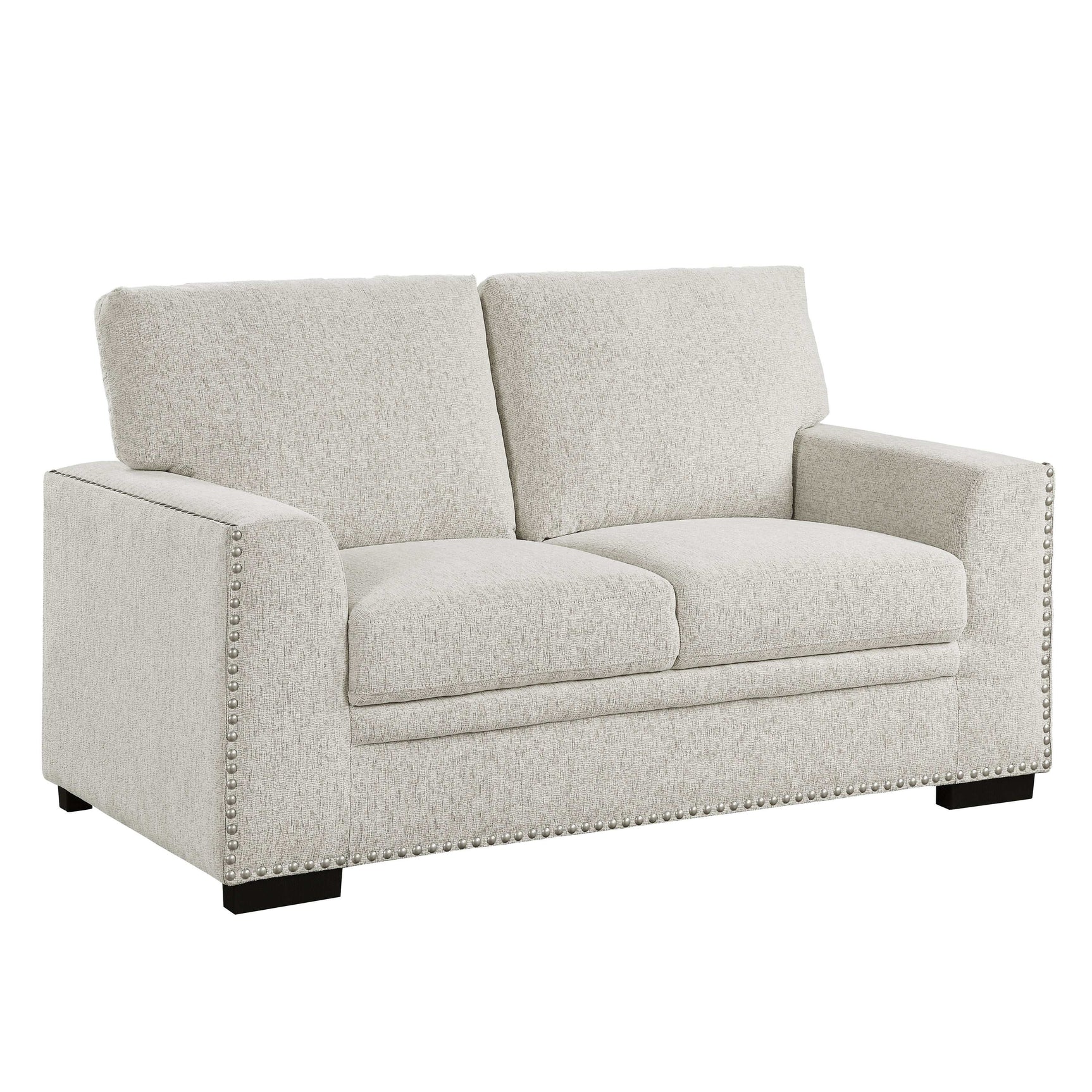 Morelia Beige Chenille Loveseat - Ornate Home