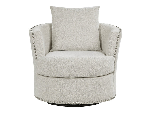 Morelia Beige Swivel Chair - Ornate Home