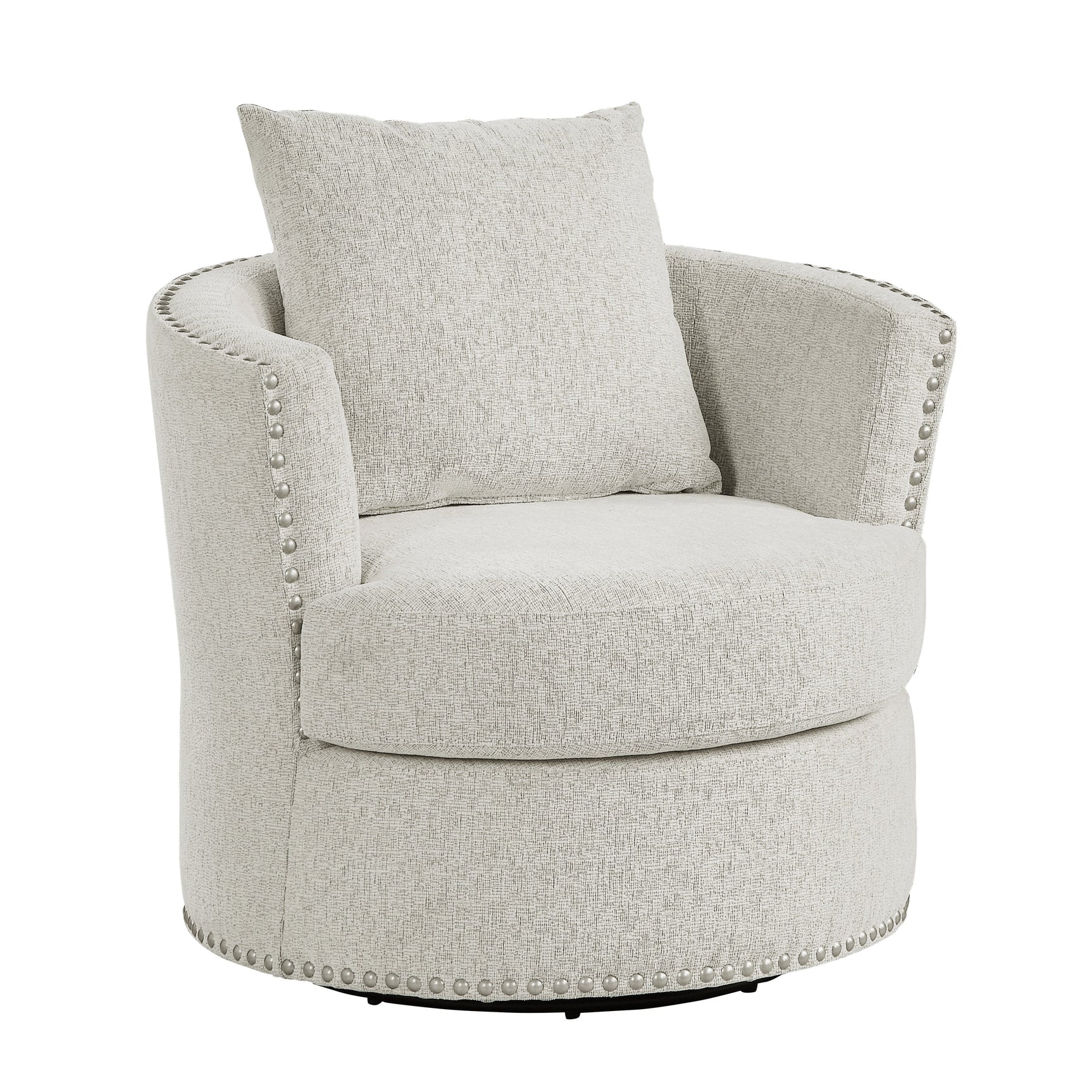 Morelia Beige Swivel Chair - Ornate Home