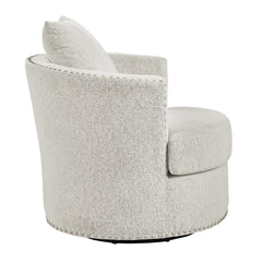 Morelia Beige Swivel Chair - Ornate Home