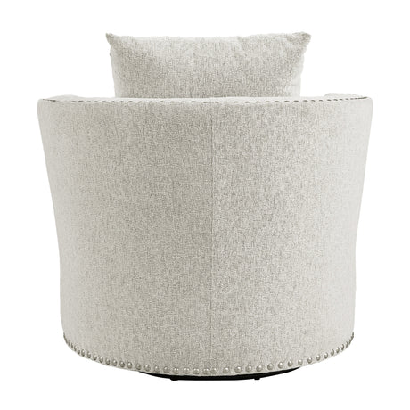 Morelia Beige Swivel Chair - Ornate Home
