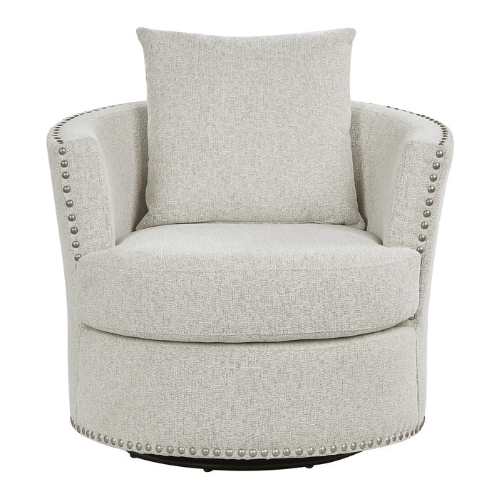 Morelia Beige Swivel Chair - Ornate Home