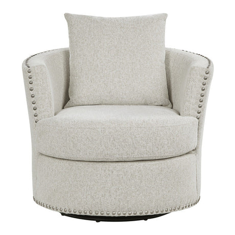 Morelia Beige Swivel Chair - Ornate Home