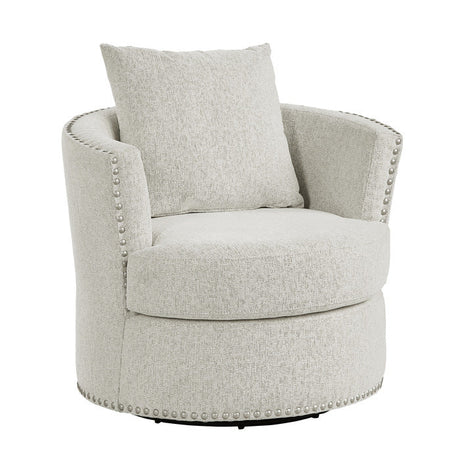 Morelia Beige Swivel Chair - Ornate Home