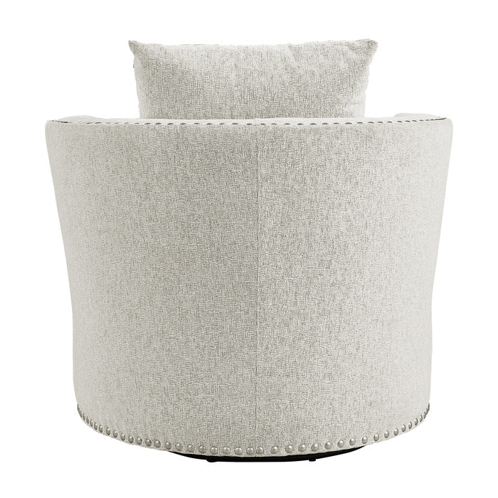 Morelia Beige Swivel Chair - Ornate Home