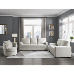 Morelia Beige Swivel Chair - Ornate Home