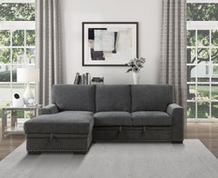 Morelia Charcoal 2-Piece Sectional Left Chaise - Ornate Home