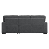 Morelia Charcoal 2-Piece Sectional Right Chaise - Ornate Home