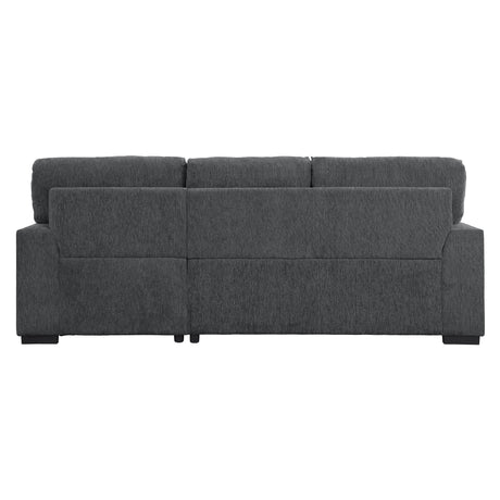 Morelia Charcoal 2-Piece Sectional Right Chaise - Ornate Home