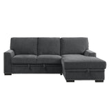 Morelia Charcoal 2-Piece Sectional Right Chaise - Ornate Home