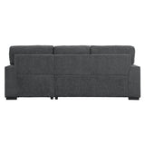 Morelia Charcoal 2-Piece Sectional Right Chaise - Ornate Home