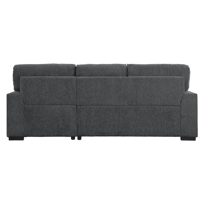 Morelia Charcoal 2-Piece Sectional Right Chaise - Ornate Home