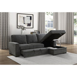 Morelia Charcoal 2-Piece Sectional Right Chaise - Ornate Home