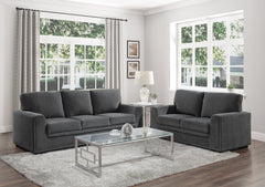 Morelia Charcoal Loveseat - Ornate Home