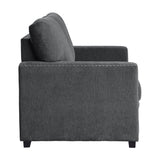 Morelia Charcoal Loveseat - Ornate Home