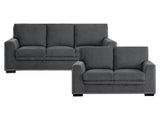 Morelia Charcoal Sofa & Loveseat - Ornate Home