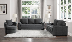 Morelia Charcoal Swivel Chair - Ornate Home