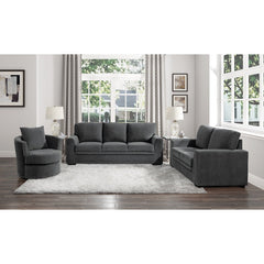 Morelia Charcoal Swivel Chair - Ornate Home