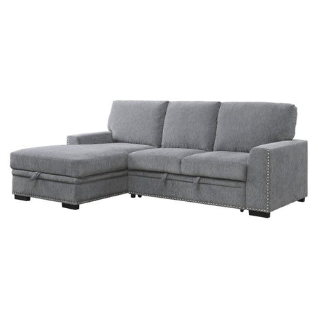 Morelia Dark Gray 2-Piece Sectional Left Chaise - Ornate Home