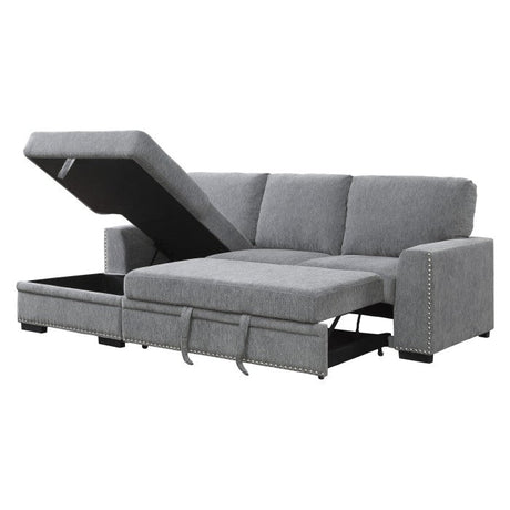 Morelia Dark Gray 2-Piece Sectional Left Chaise - Ornate Home