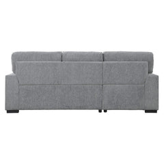 Morelia Dark Gray 2-Piece Sectional Left Chaise - Ornate Home
