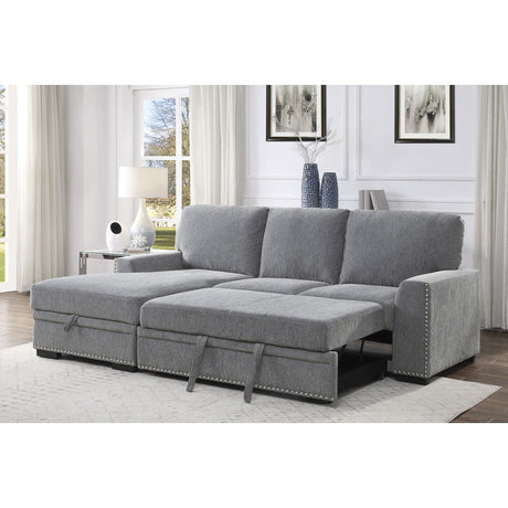 Morelia Dark Gray 2-Piece Sectional Left Chaise - Ornate Home