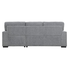 Morelia Dark Gray 2-Piece Sectional Right Chaise - Ornate Home