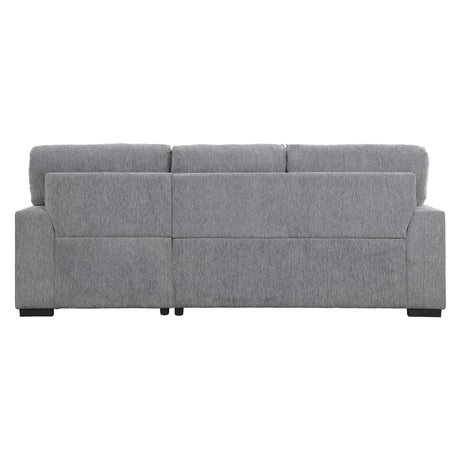 Morelia Dark Gray 2-Piece Sectional Right Chaise - Ornate Home