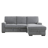 Morelia Dark Gray 2-Piece Sectional Right Chaise - Ornate Home