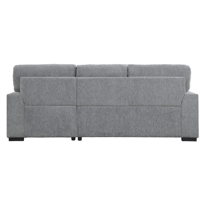 Morelia Dark Gray 2-Piece Sectional Right Chaise - Ornate Home