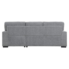 Morelia Dark Gray 2-Piece Sectional Right Chaise - Ornate Home
