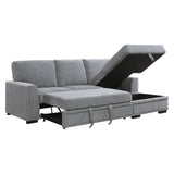 Morelia Dark Gray 2-Piece Sectional Right Chaise - Ornate Home