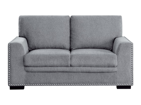 Morelia Dark Gray Loveseat - Ornate Home