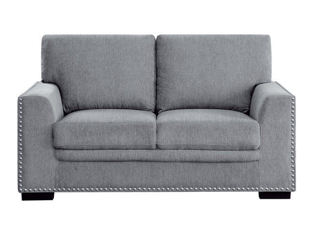 Morelia Dark Gray Loveseat - Ornate Home