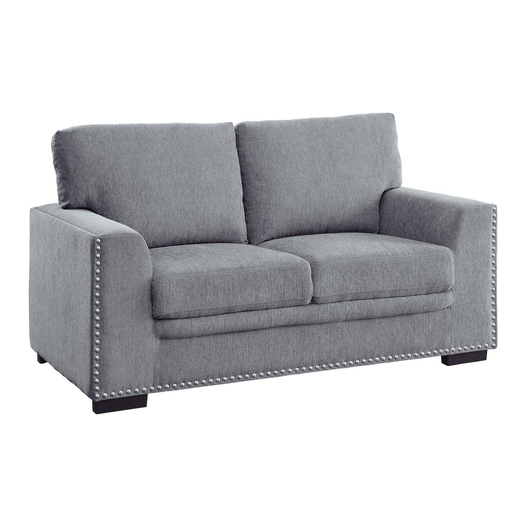 Morelia Dark Gray Loveseat - Ornate Home