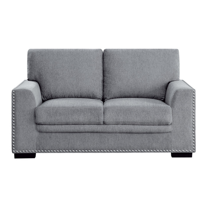 Morelia Dark Gray Loveseat - Ornate Home