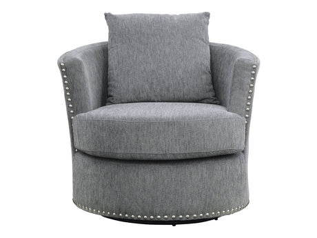 Morelia Dark Gray Swivel Chair - Ornate Home