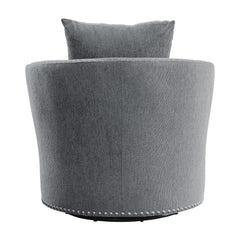 Morelia Dark Gray Swivel Chair - Ornate Home