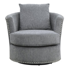 Morelia Dark Gray Swivel Chair - Ornate Home