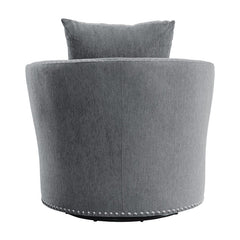 Morelia Dark Gray Swivel Chair - Ornate Home