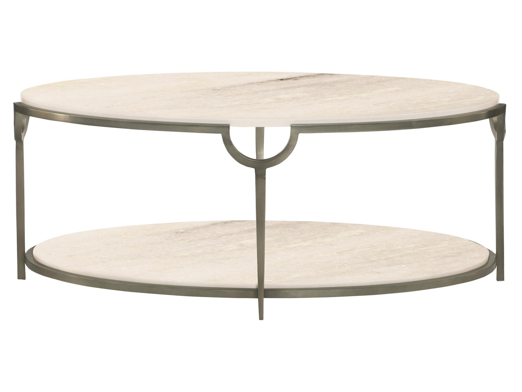 Morello Faux Carrara/Oxidized Nickel Cocktail Table - Ornate Home