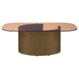 Morena Brushed Bronze Coffee Table - Ornate Home