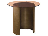 Morena Brushed Bronze End Table - Ornate Home