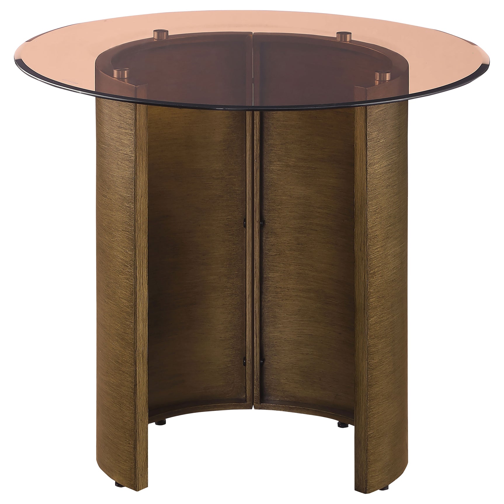 Morena Brushed Bronze End Table - Ornate Home