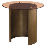 Morena Brushed Bronze End Table - Ornate Home