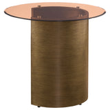 Morena Brushed Bronze End Table - Ornate Home