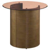 Morena Brushed Bronze End Table - Ornate Home
