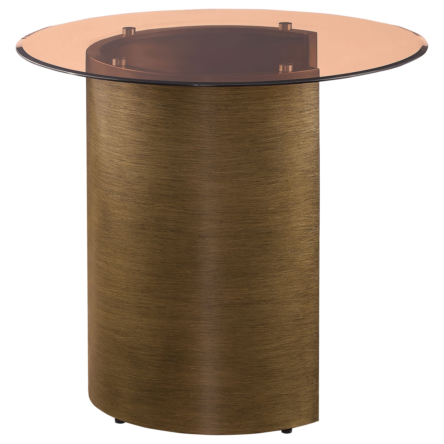 Morena Brushed Bronze End Table - Ornate Home