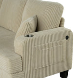 Moretaine Beige Sofa & Loveseat - Ornate Home